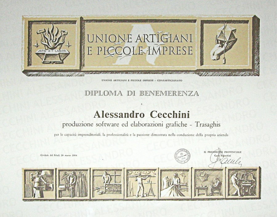 Diploma di benemerenza